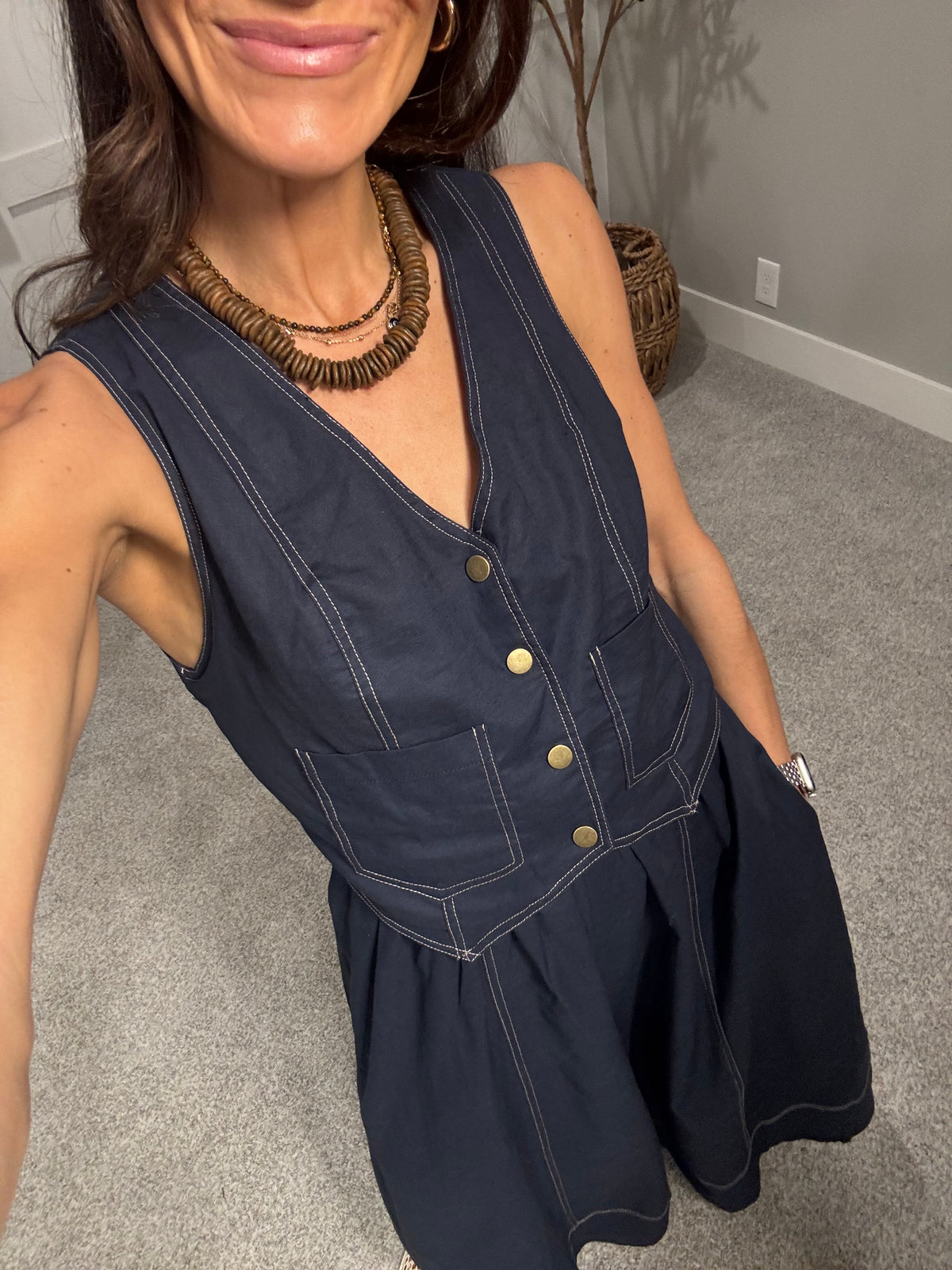 Hazel Dress | Navy
