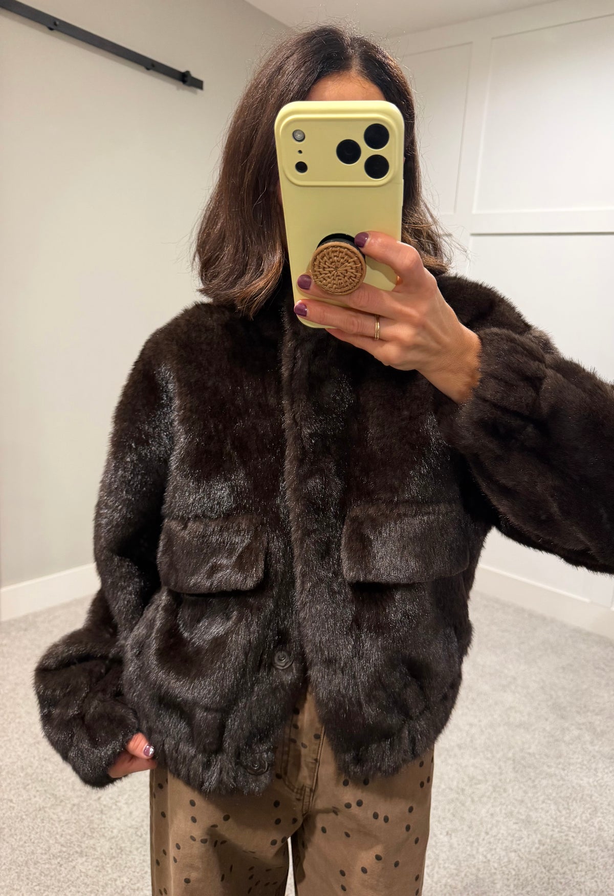 The Camille Faux Mink Jacket