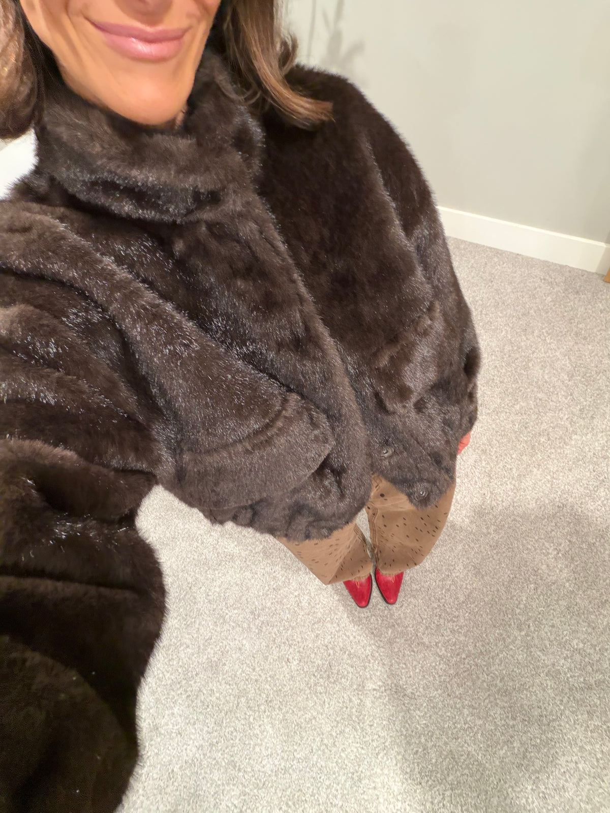 The Camille Faux Mink Jacket