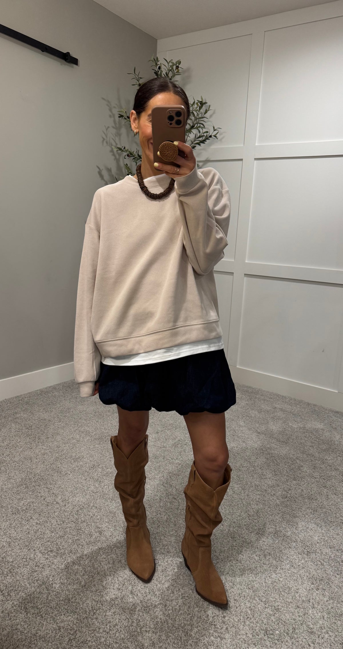 Bubble Hem Skirt