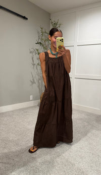 Eyelet Maxi | Brown