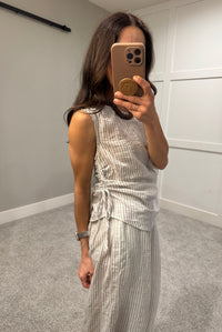Coco Cotton Top | Striped Natural