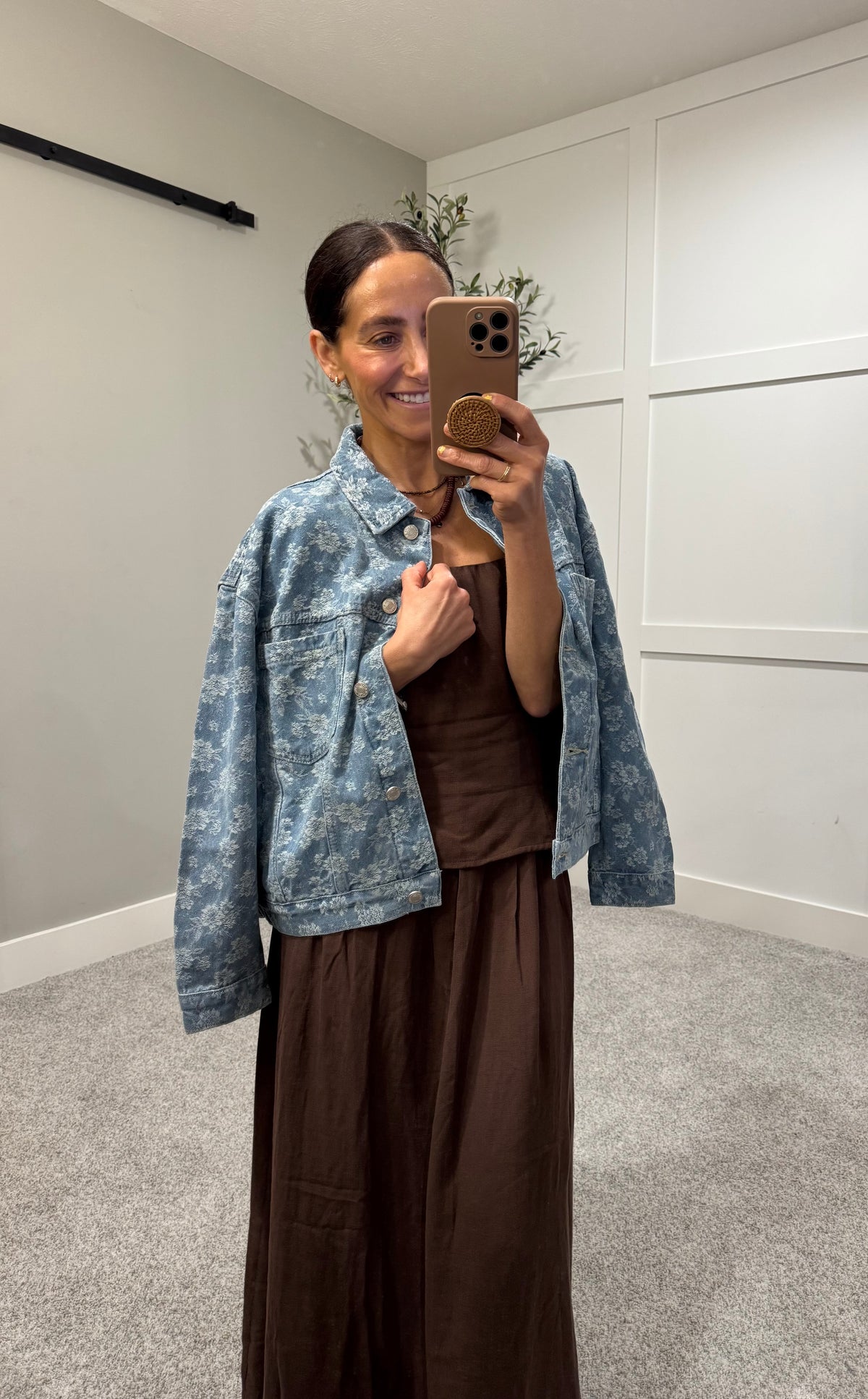 Penelope Floral Denim Jacket