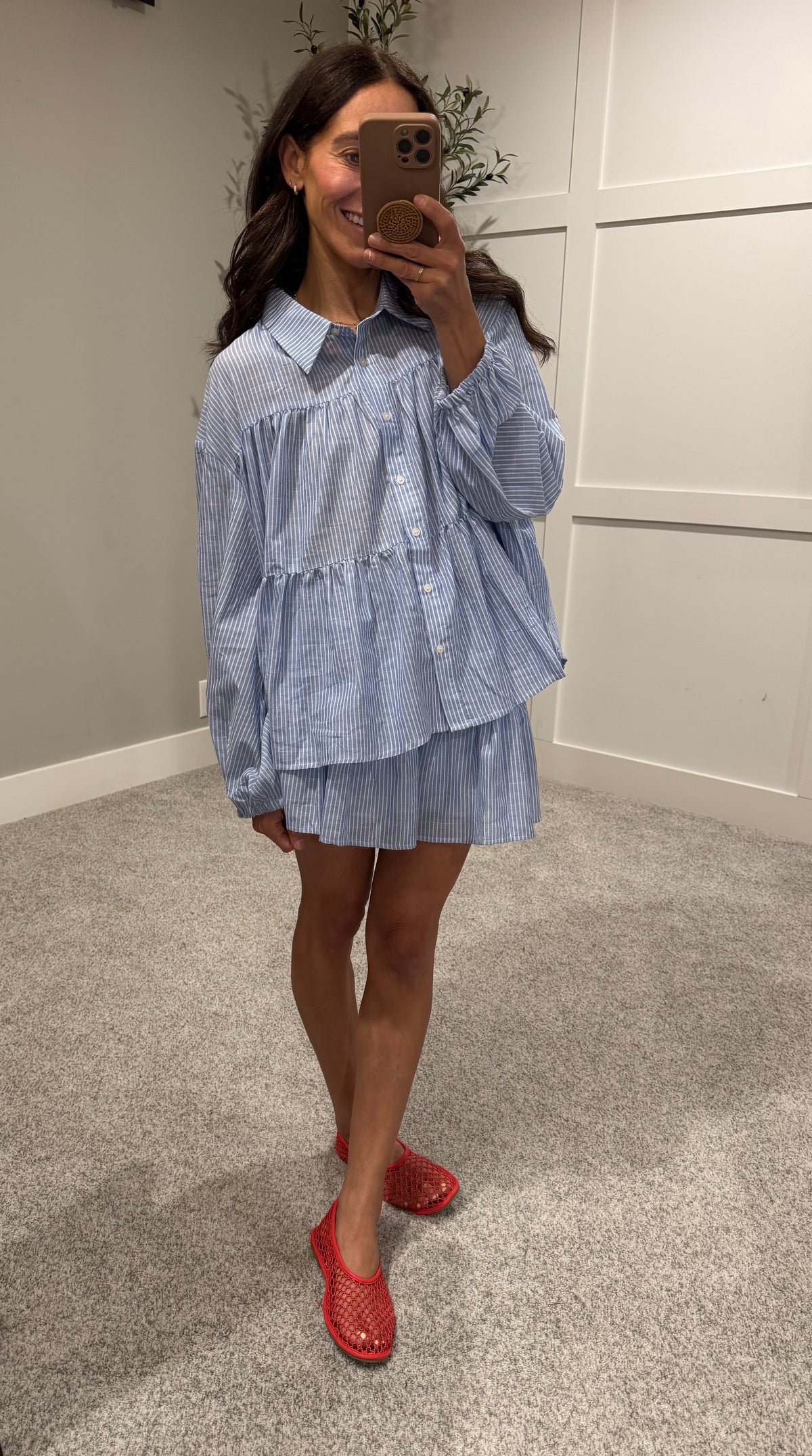 Lakely Set | Light Blue/White