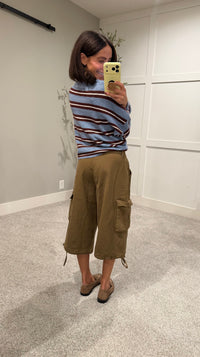 The Scout Olive Green/Brown Cargo Shorts