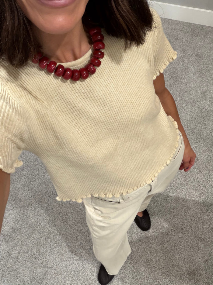 Elevated Essential Top | Butter Cream