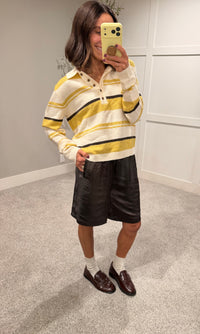 The Sloane Satin Bermudas | Espresso