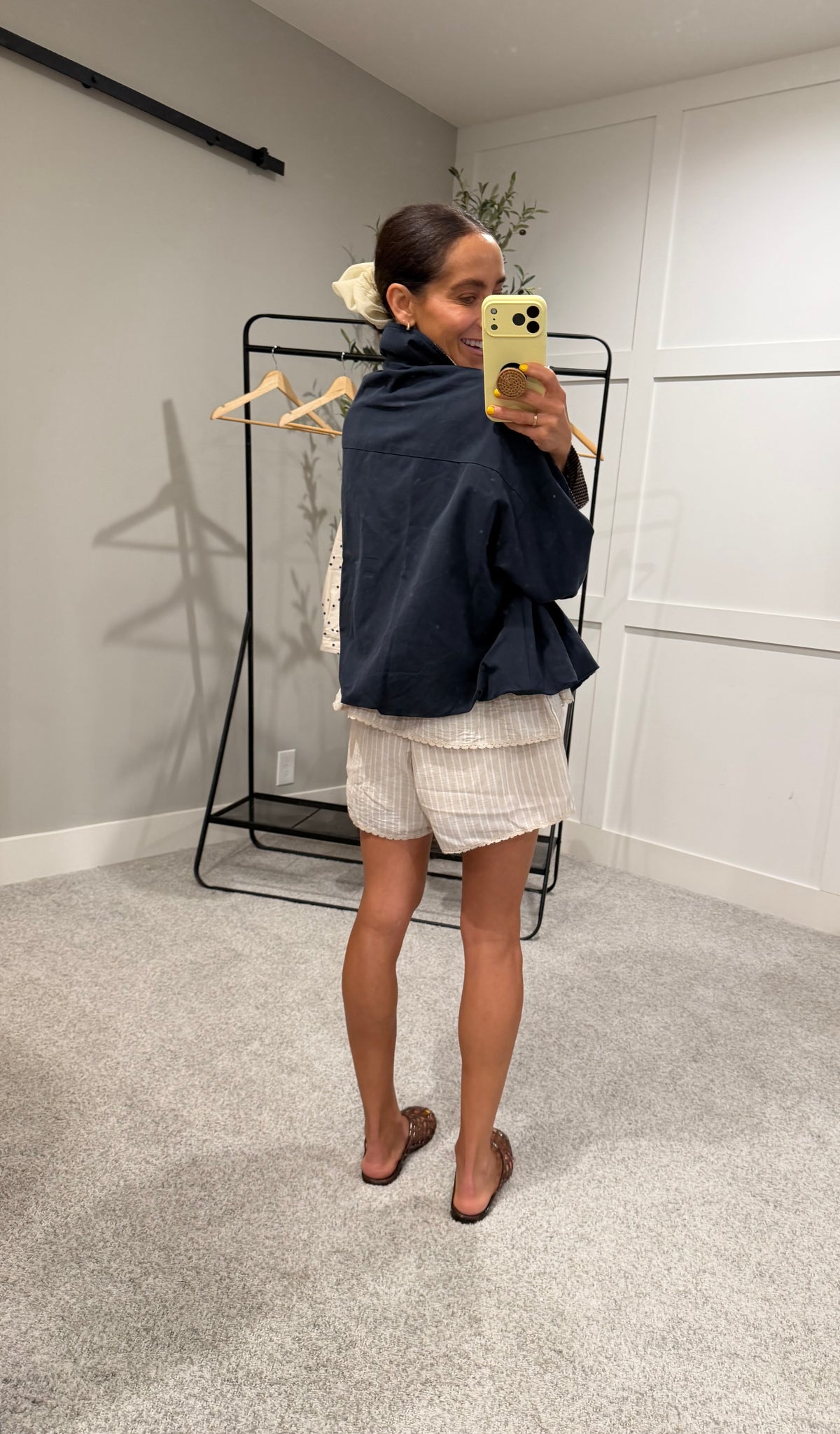 City Jacket | Navy/Plaid