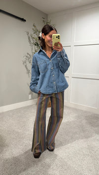 The Denim Button Up Top
