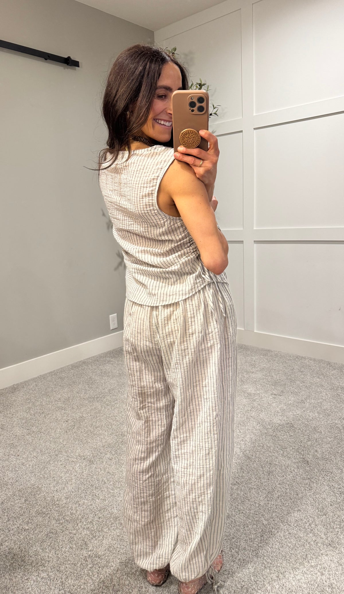 Coco Cotton Top | Striped Natural