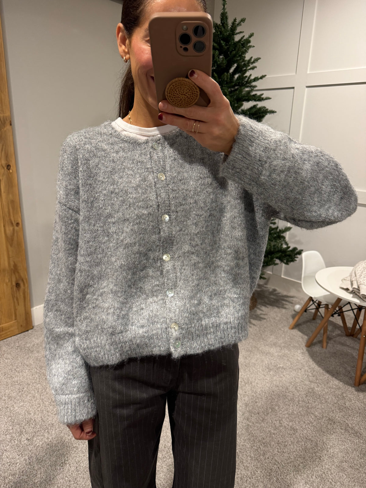 Grace Sweater Cardigan | Heather Grey