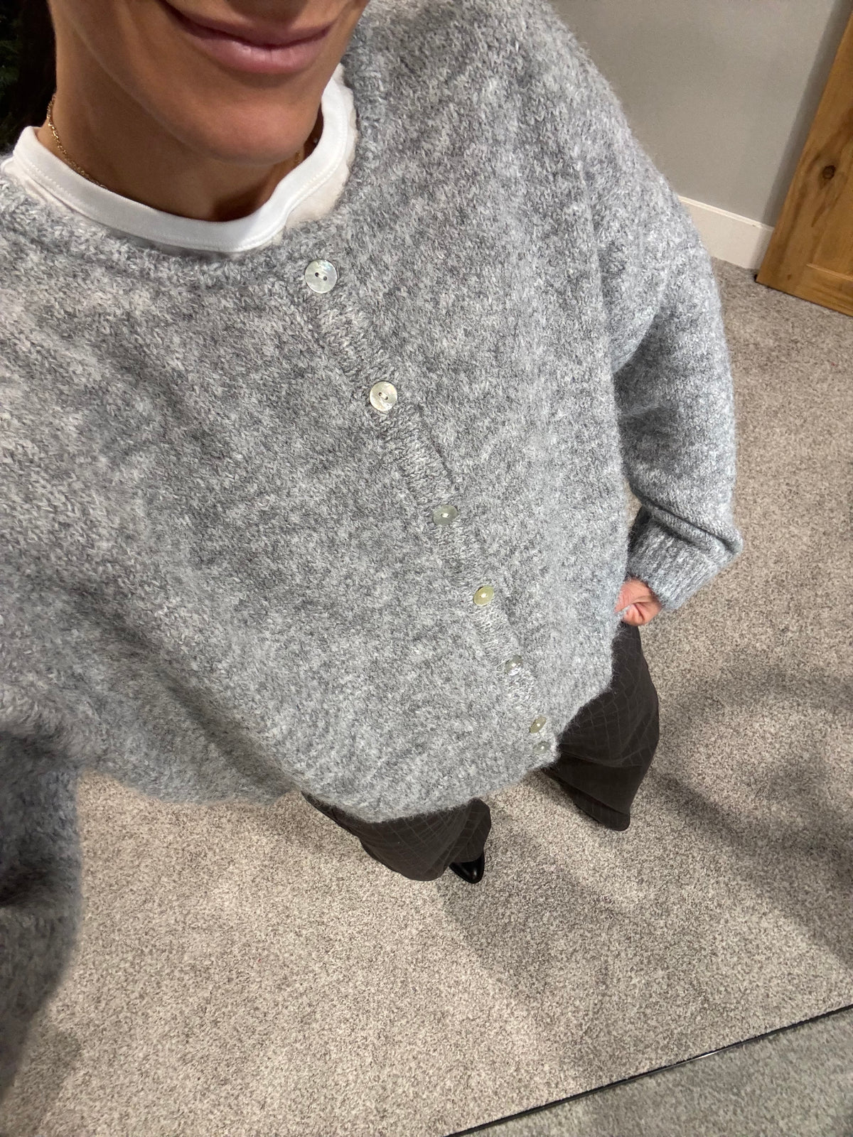 Grace Sweater Cardigan | Heather Grey