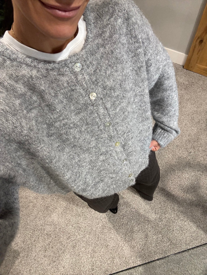 Grace Sweater Cardigan | Heather Grey