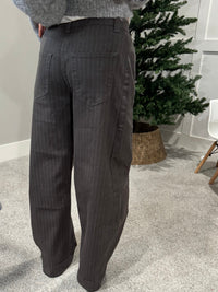 Pinstripe Slight Barrel Pants