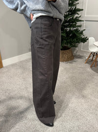 Pinstripe Slight Barrel Pants