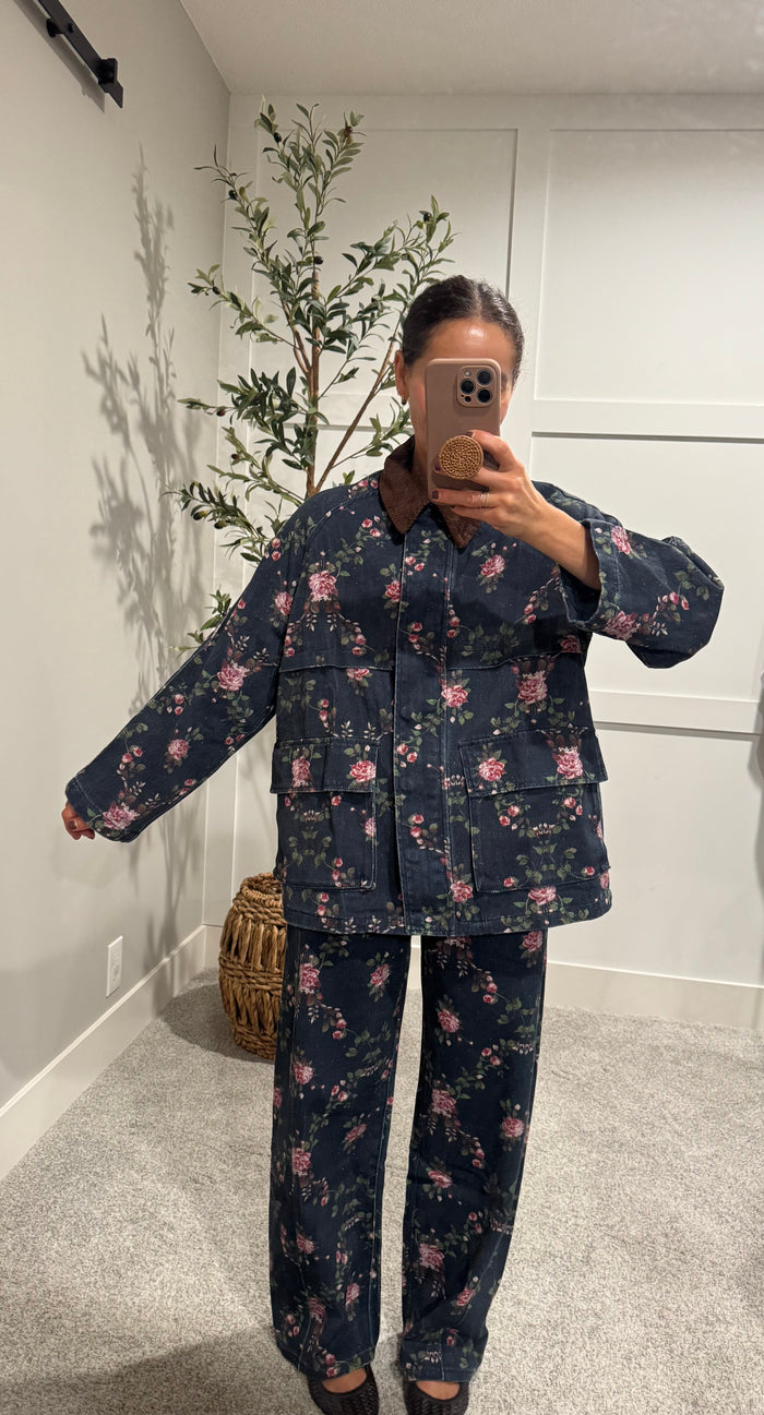 Blossom Blue Utility Jacket