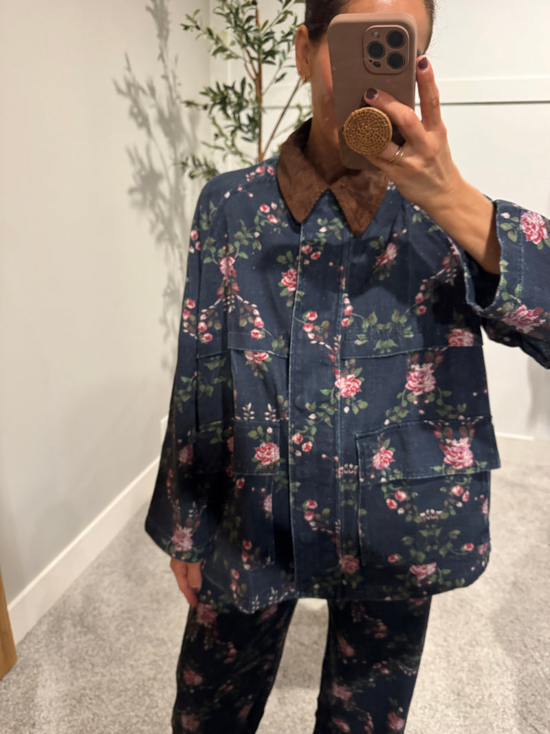 Blossom Blue Utility Jacket