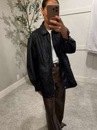Faux Leather Black Jacket