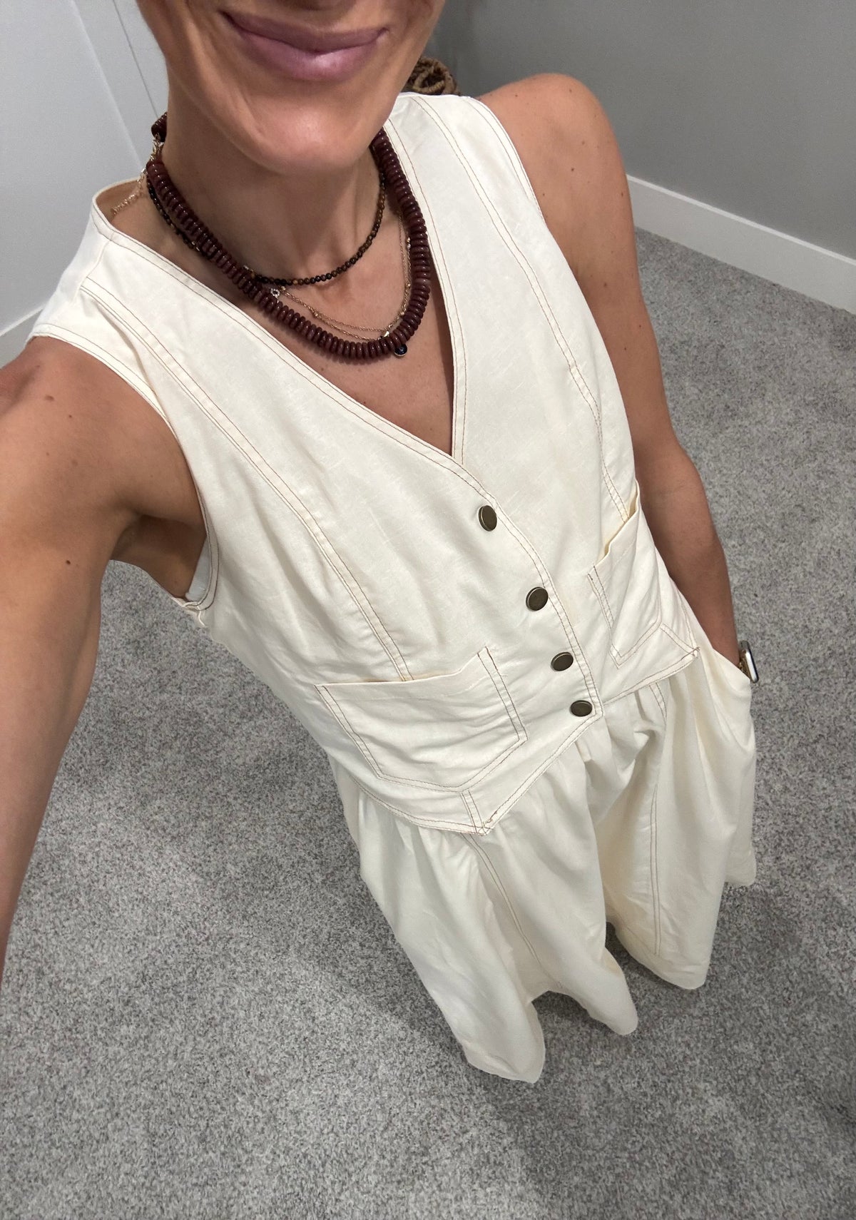 Hazel Dress | Cream