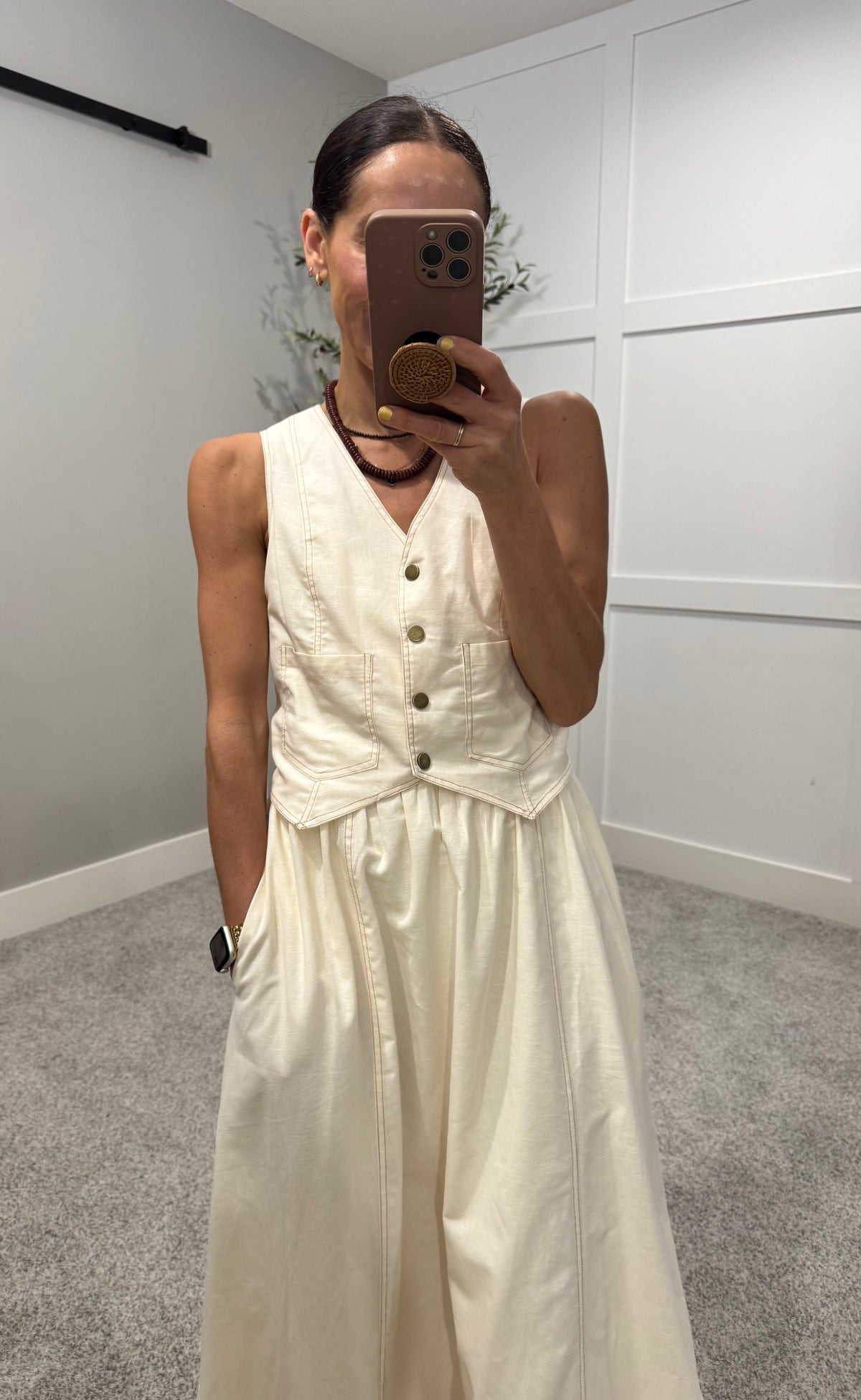 Hazel Dress | Cream