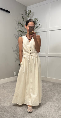 Hazel Dress | Cream