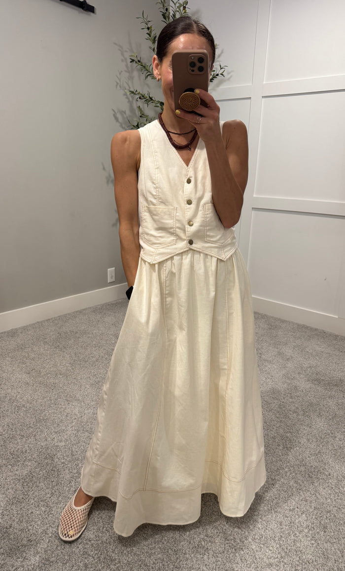 Hazel Dress | Cream