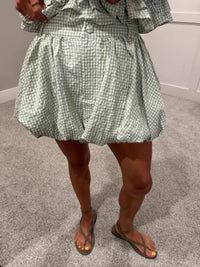 Sofie Gingham Set | Sage
