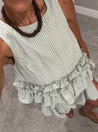 Sofie Gingham Set | Sage