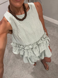 Sofie Gingham Set | Sage