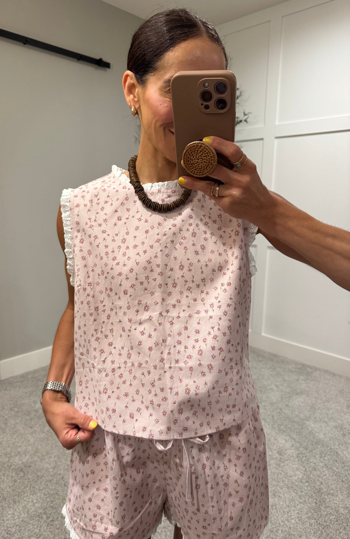 Mauve Ditsy Floral Set