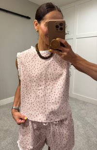 Mauve Ditsy Floral Set