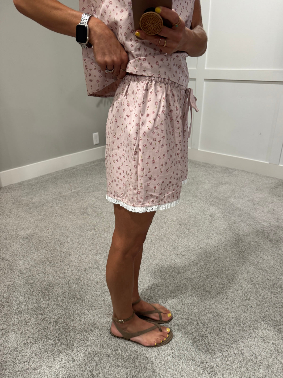 Mauve Ditsy Floral Set