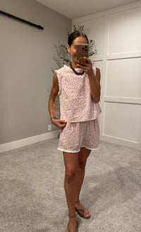 Mauve Ditsy Floral Set