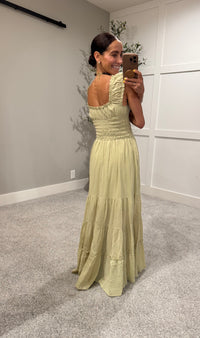 Callie Maxi Dress | Creamy Matcha