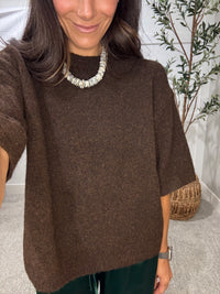 Rue Sweater Top | Brown