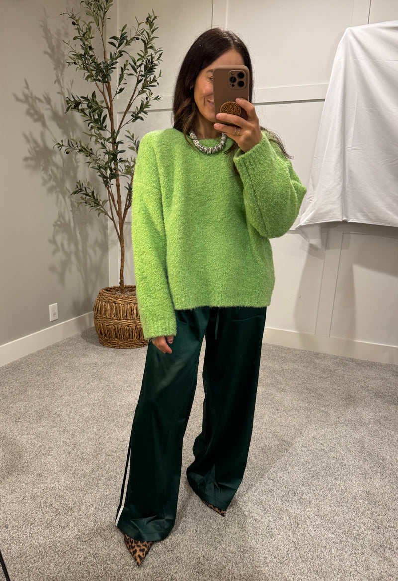 Lime Green Pullover Sweater