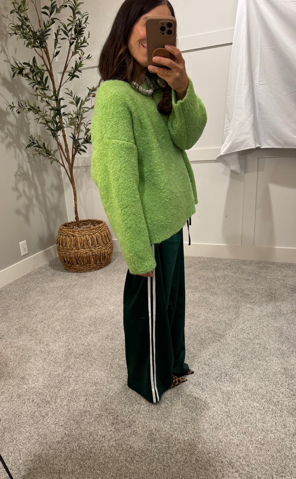 Lime Green Pullover Sweater