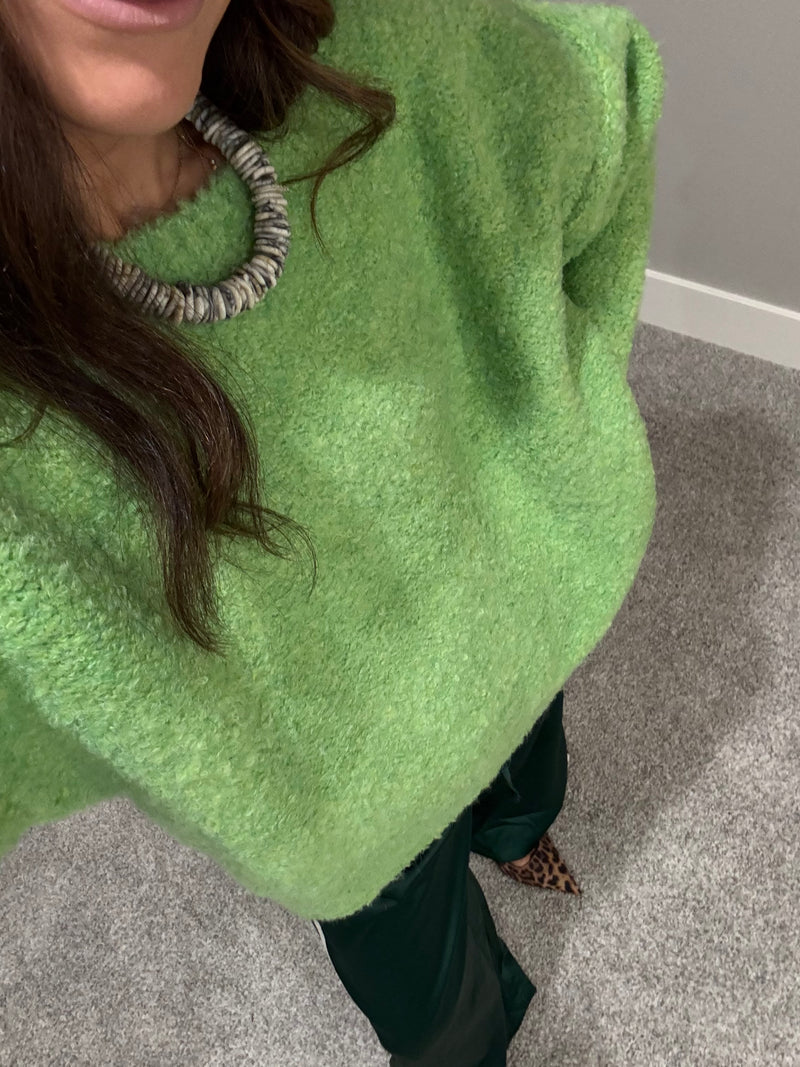 Lime Green Pullover Sweater