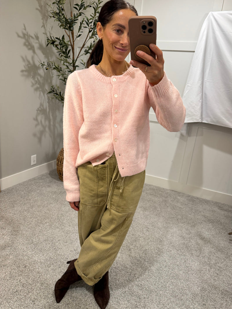 Khloe Cardigan | Baby Pink