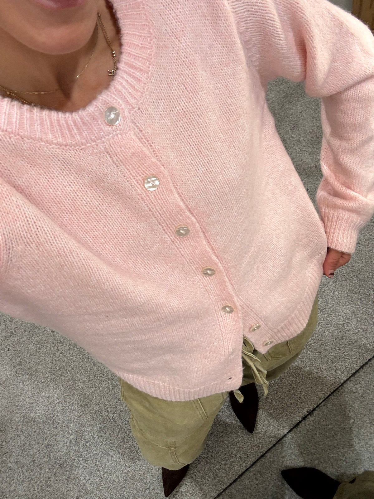 Khloe Cardigan | Baby Pink