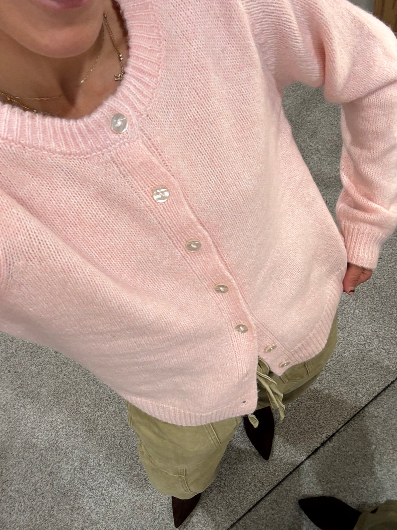 Khloe Cardigan | Baby Pink