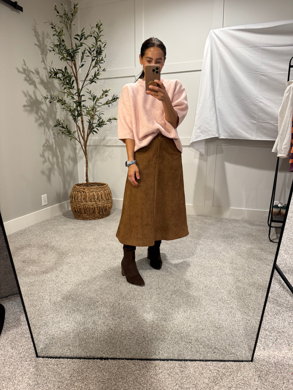 Rue Sweater Top | Light Mauve