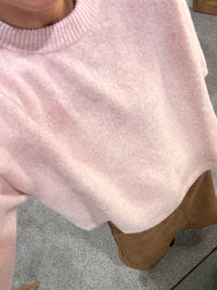 Rue Sweater Top | Light Mauve