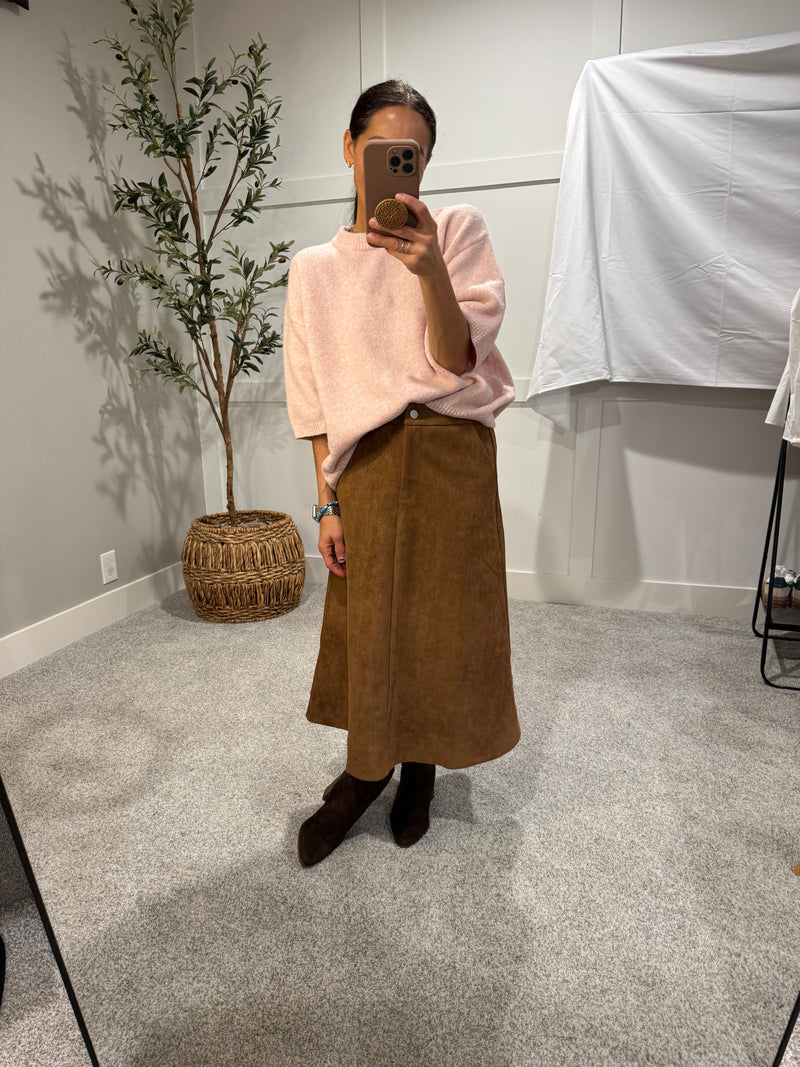 Rue Sweater Top | Light Mauve