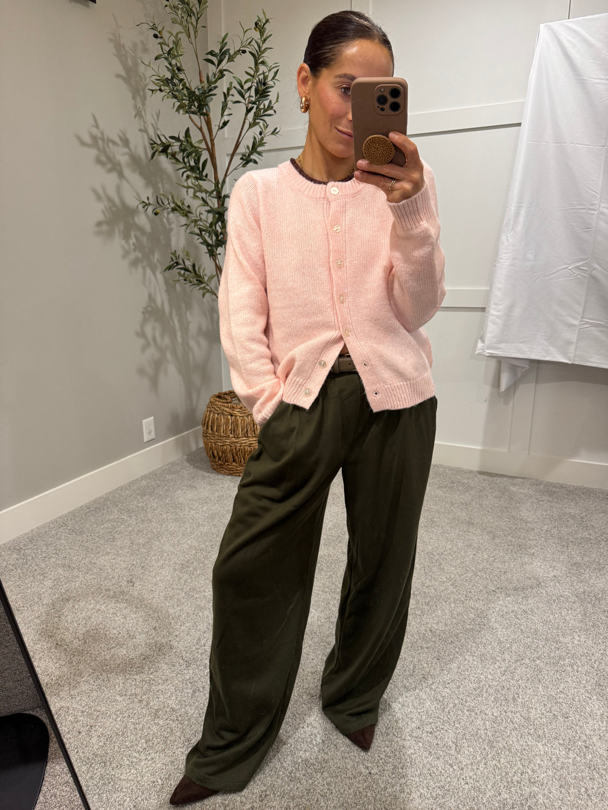 Khloe Cardigan | Baby Pink