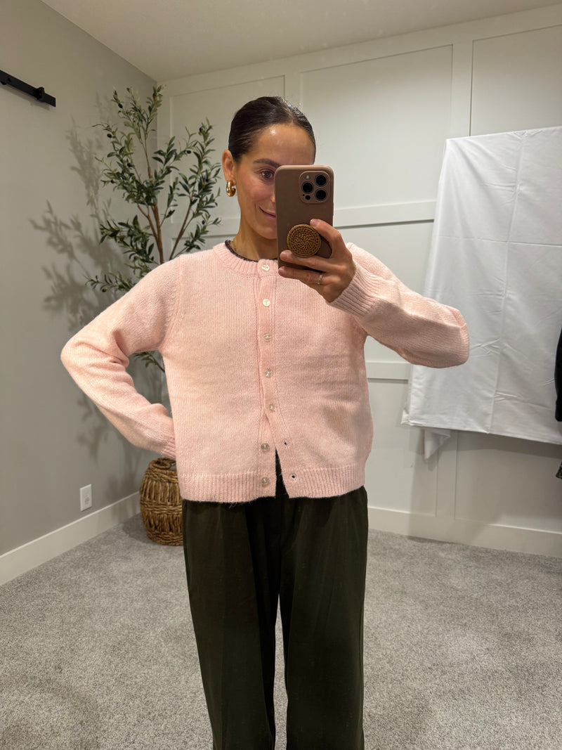 Khloe Cardigan | Baby Pink