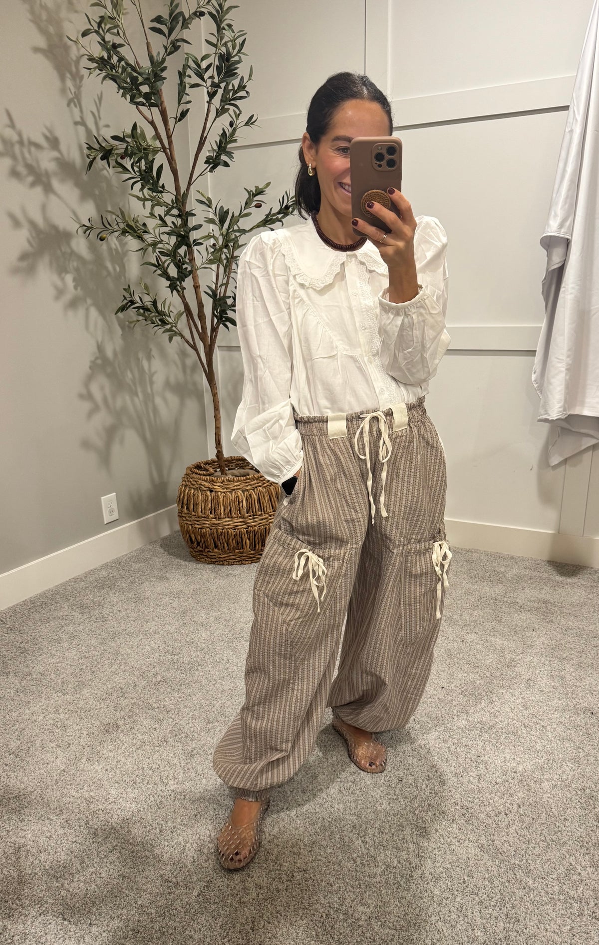 Striped Drawstring Jogger Pants | Coco