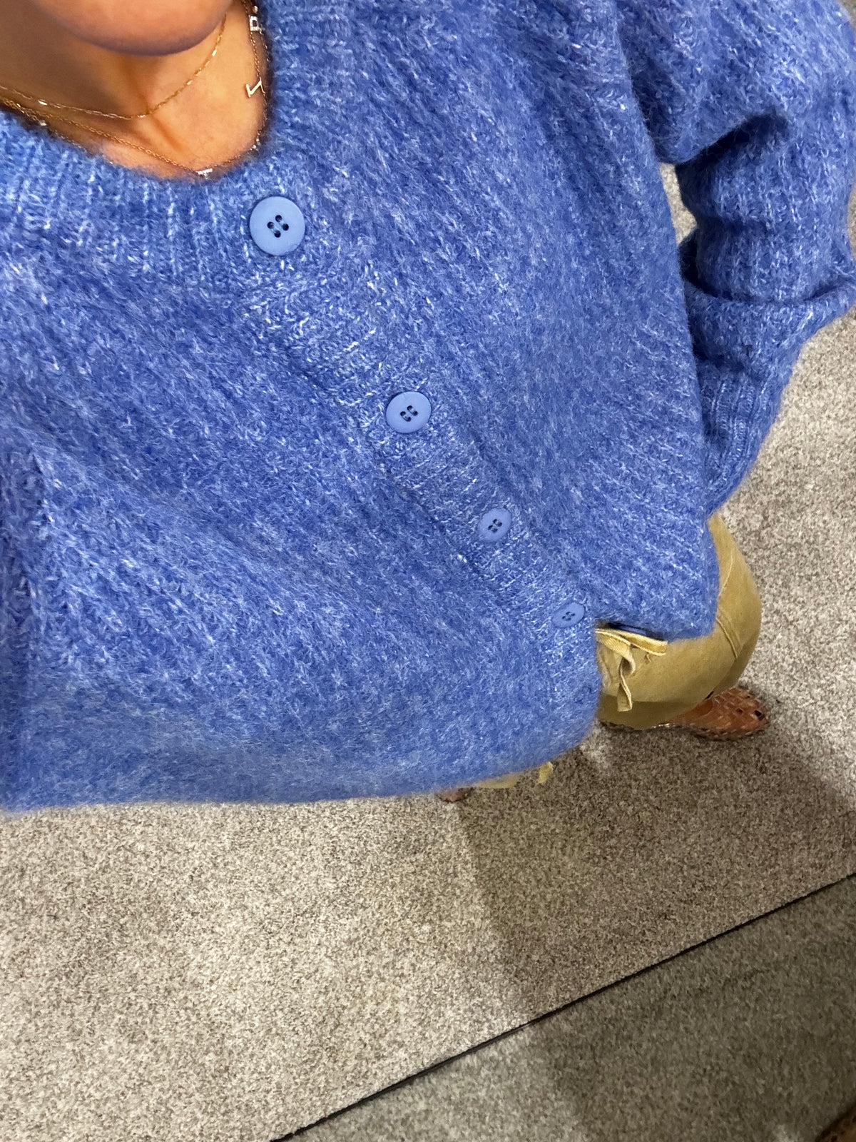 Zay Cardigan Sweater | Blue