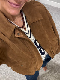 Suede Jacket | Camel