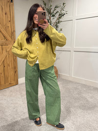 Zola Cardigan | Chartreuse